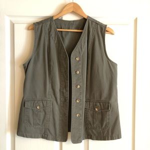 Olive colored vest
